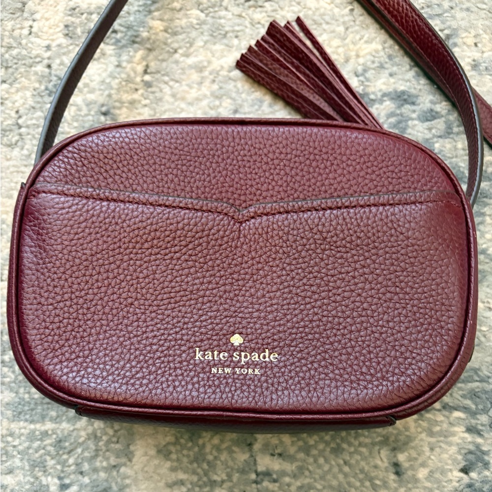 NWT! Kate Spade Kourtney Camera Bag Crossbody in Cherrywood - Picture 6 of 13